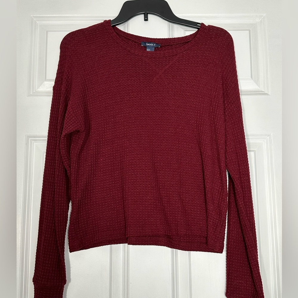 Forever 21 - waffle knit long sleeve shirt